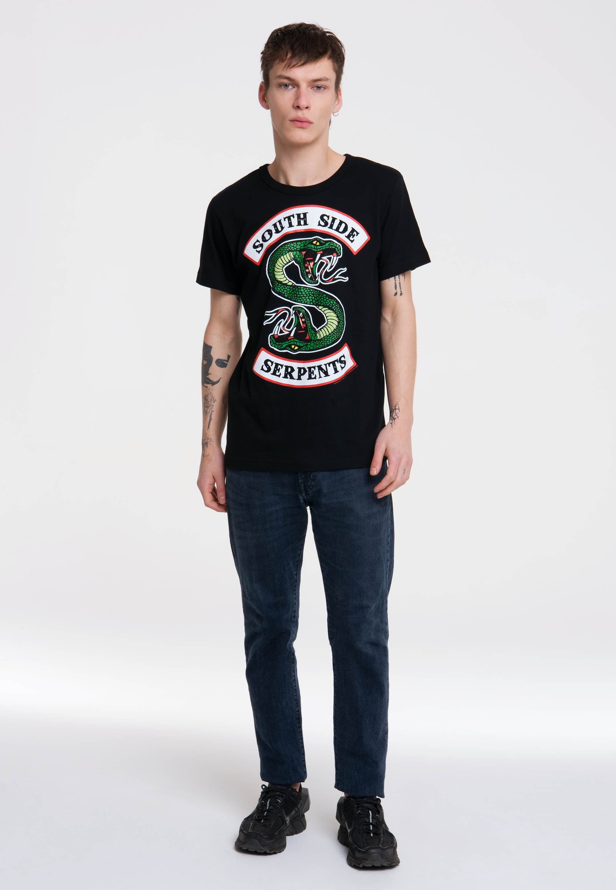 LOGOSHIRT Serpents-Motiv South Side mit T-Shirt Side Serpents - South Riverdale
