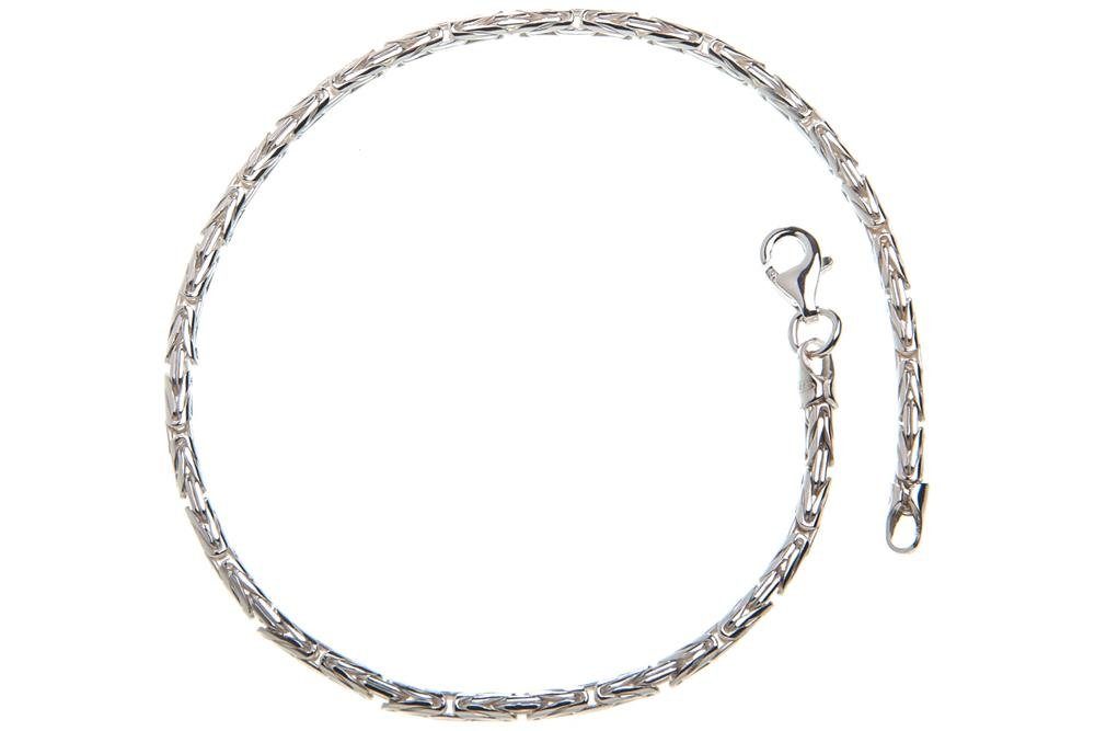 Länge rund Silber, wählbar Silberkettenstore - 925 Silberarmband Armband, Königskette 2,3mm