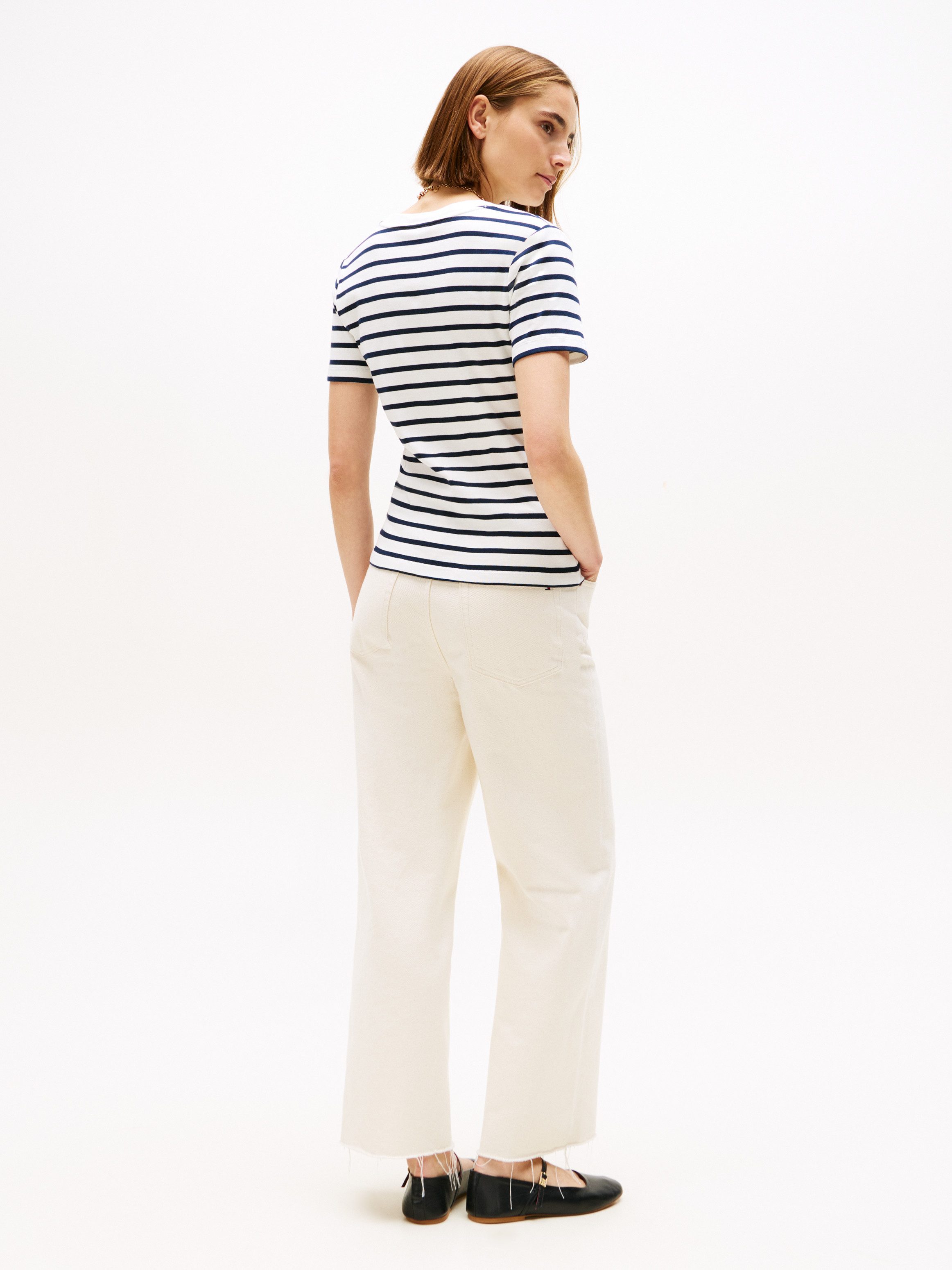 Tommy Hilfiger T-Shirt CODY V-NECK SHORT SLEEVE mit V-Ausschnitt, Baumwolle, Slim Fit