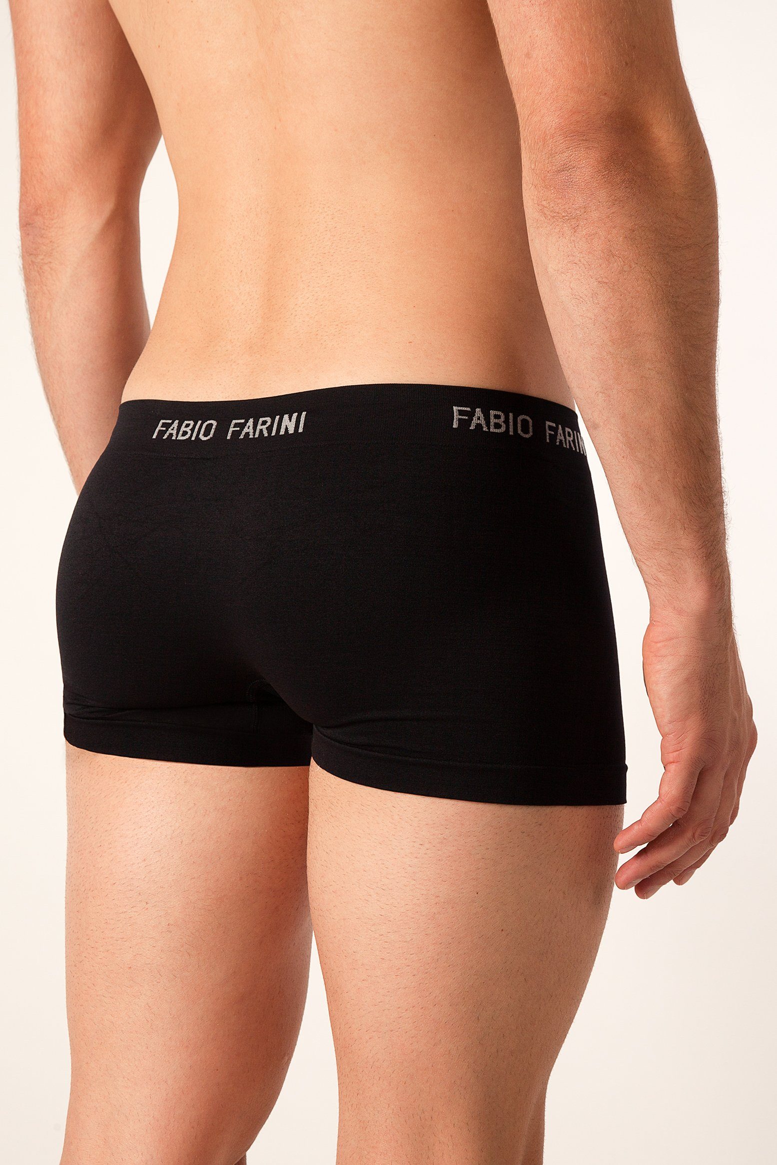 Farini (8-St) - Logo-Bund, weicher im ausgewählte mit Mehrpack aus Boxershorts Microfaser Fabio Retroshorts zufällig Look Farben sportlichen Herren