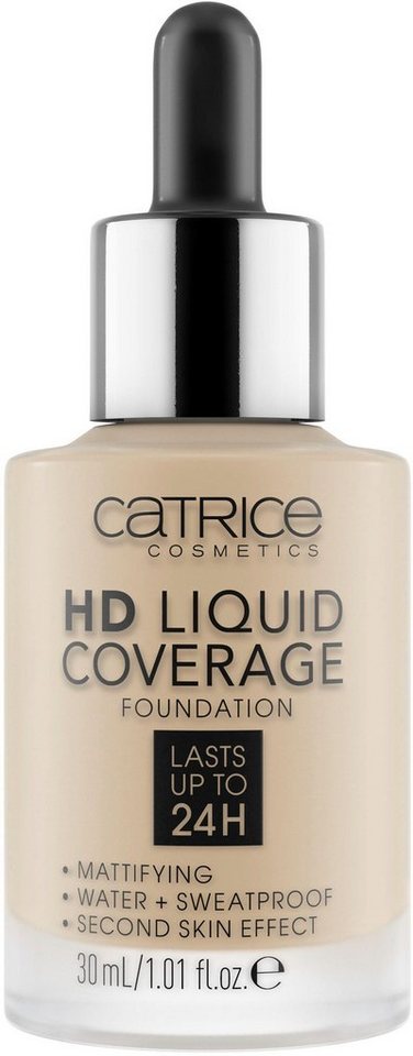 Catrice Foundation HD LIQUID COVERAGE FOUNDATION, mit leichter Textur