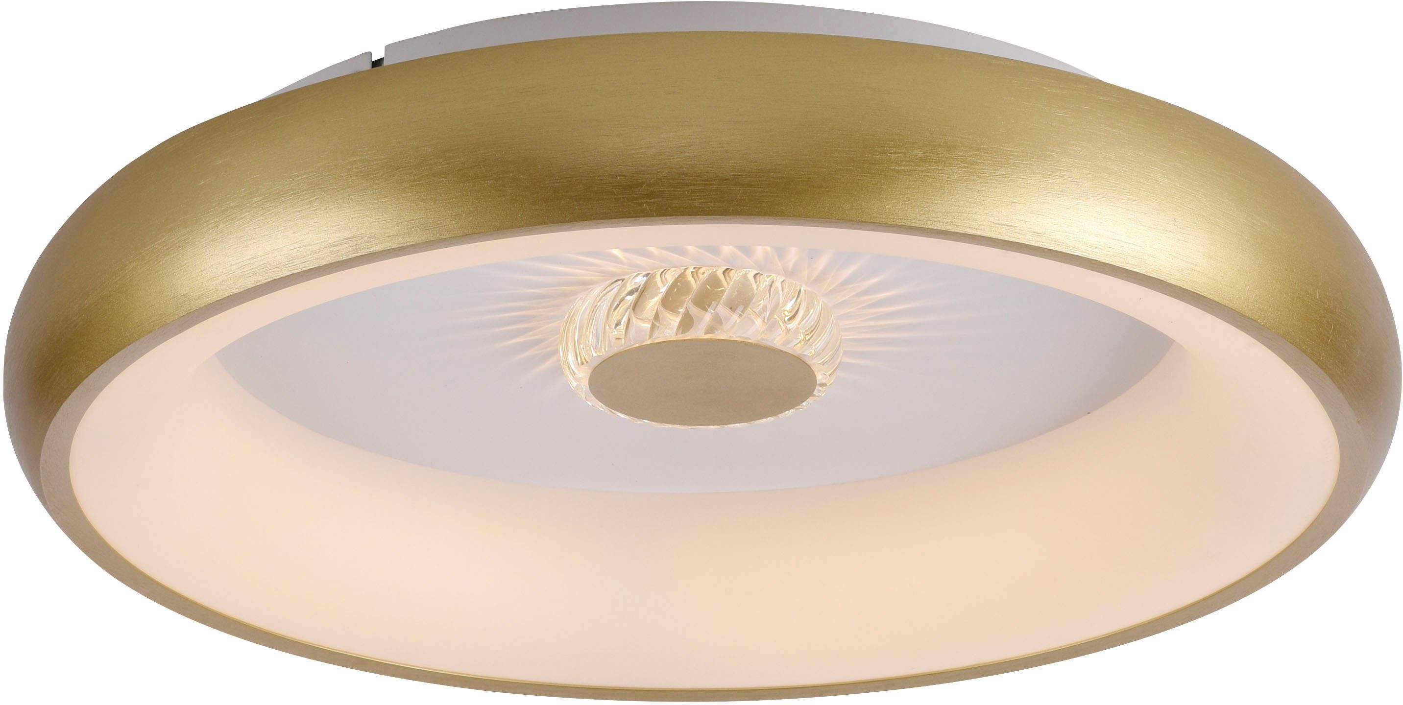 LED-Deckenleuchte Vertigo, CCT, Ø 46,5 cm, messing günstig online kaufen