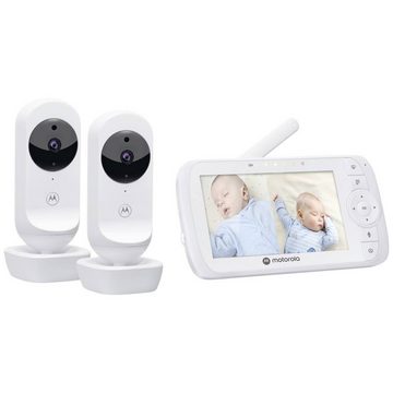 Motorola Babyphone Video Twin Babyphone, Akku-Ladefunktion, Nachtsichtfunktion, Gegensprechfunktion