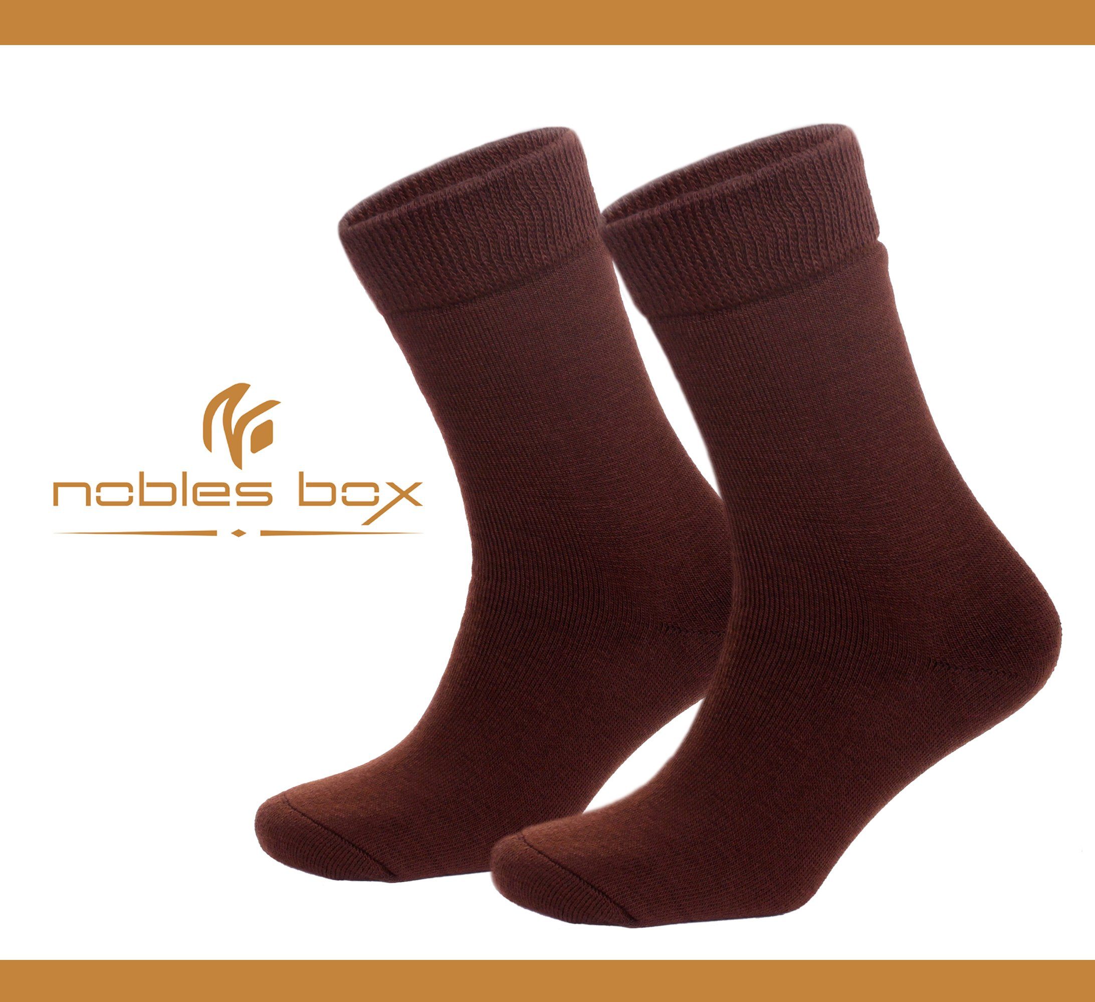 NoblesBox Thermosocken Herren Wintersocken (Beutel, 2-Paar, 41-46 EU Größe) Herren Warme Socken, Herren Arbeitssocken