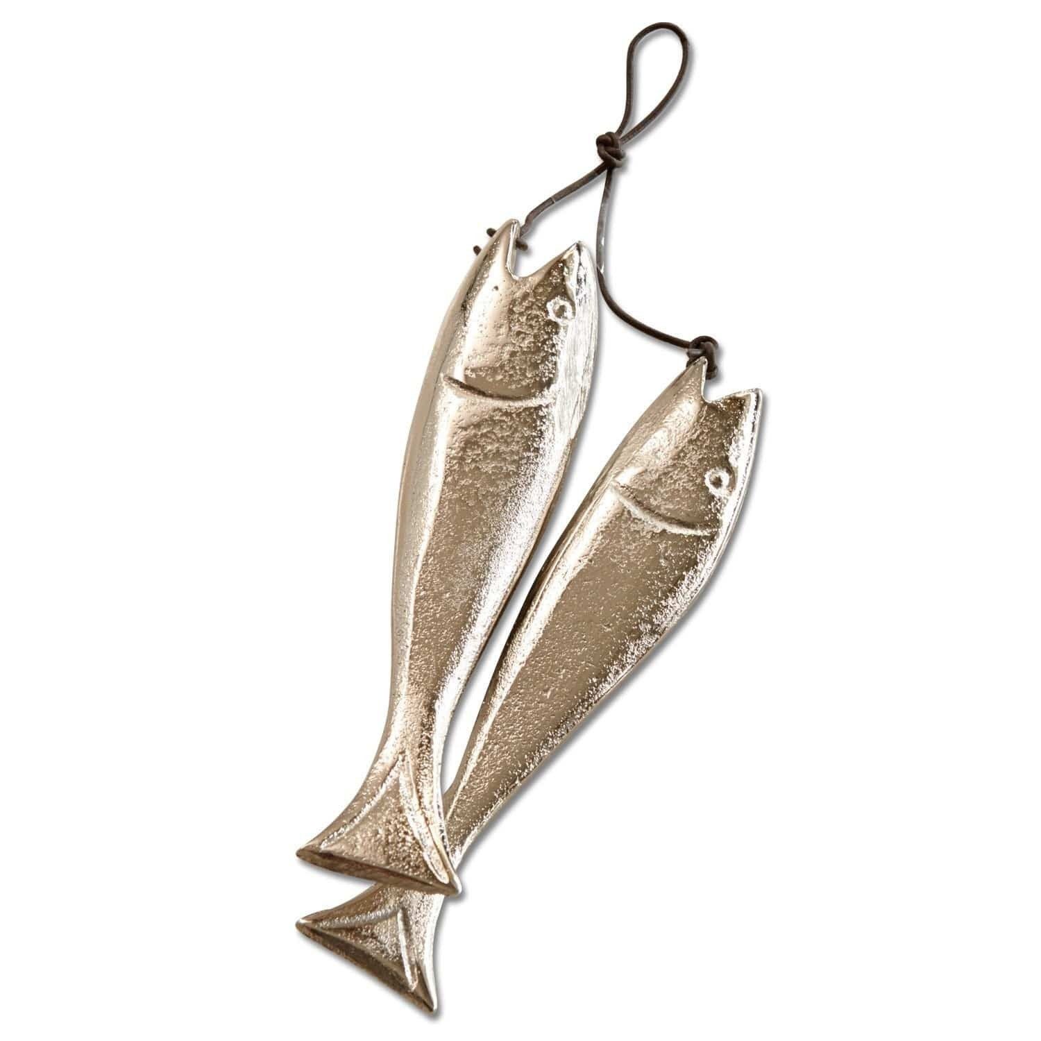 Dekofigur Deko-Fische 2er Set Sardine´s silber