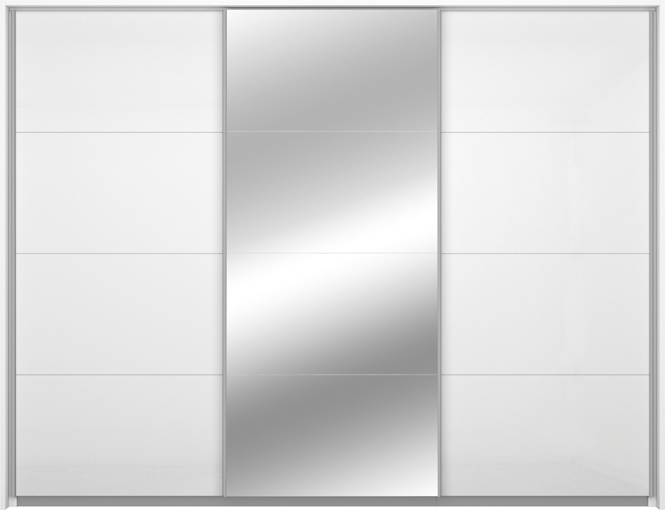 rauch Schwebetürenschrank Kleiderschrank Schrank Garderobe Wäscheschrank Ankleide KULMBACH (optional mit Beleuchtung, Breiten 278/368 cm Höhen 214/233 cm) mit umfangreicher Innenausstattung und Passepartout MADE IN GERMANY