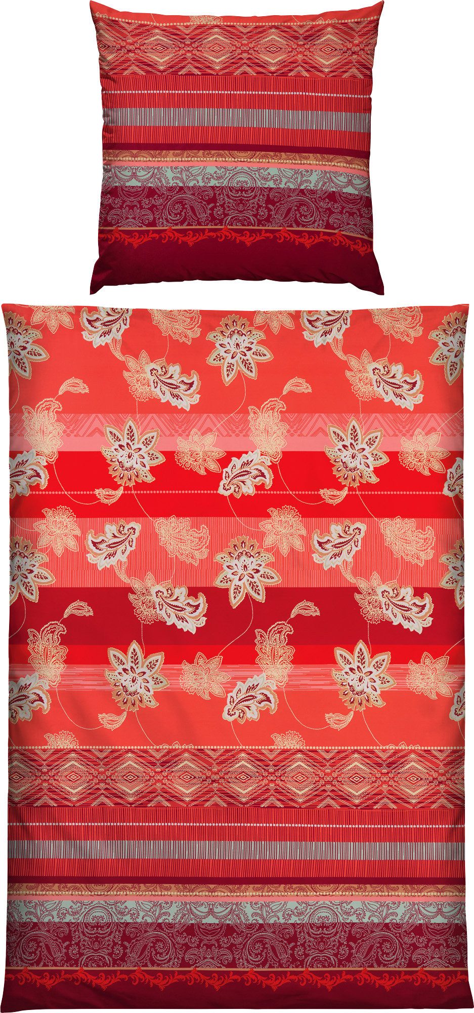 Erwin Müller Bettwäsche Bettwäsche, Mako-Satin, Blumen