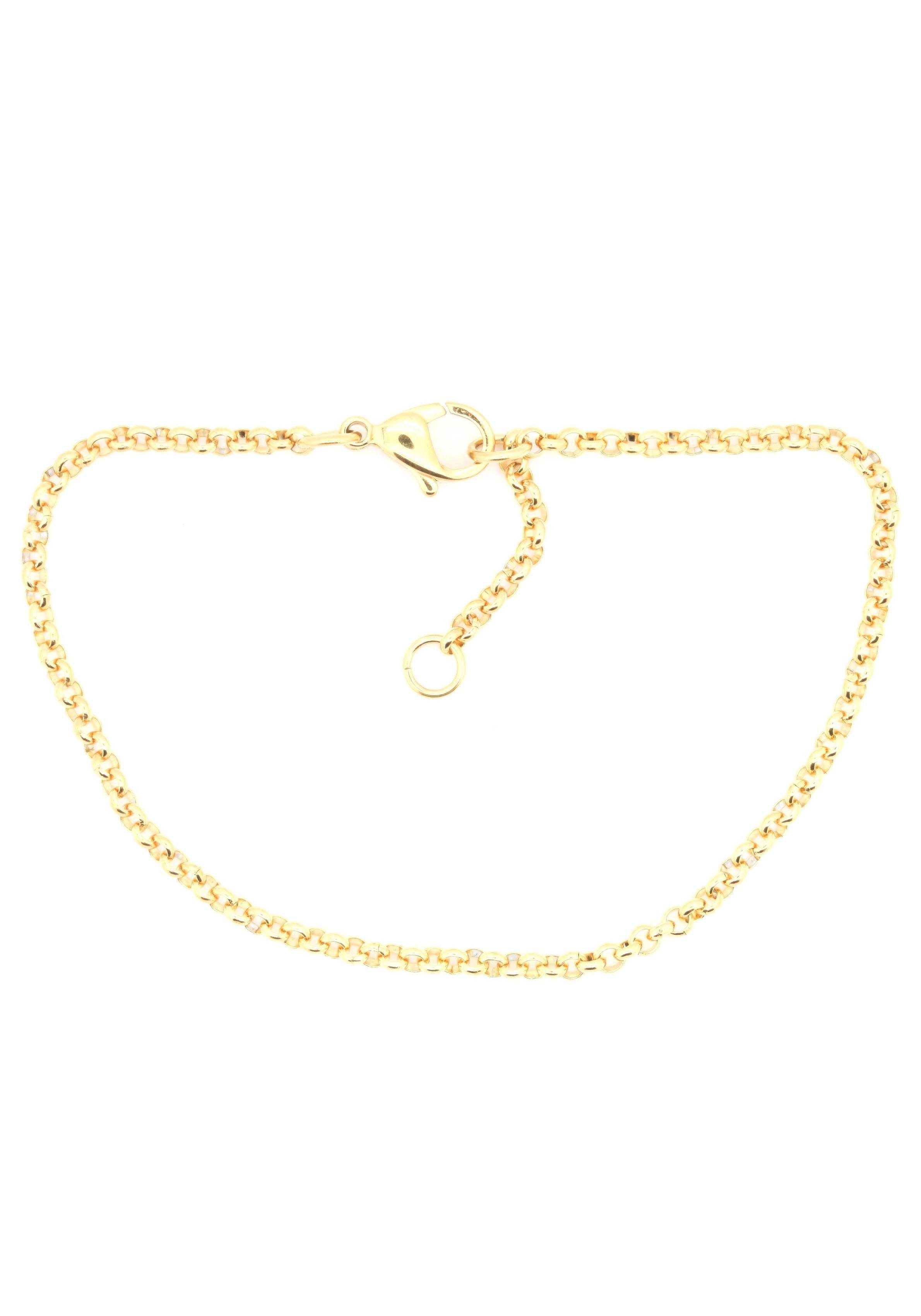 Firetti Edelstahlarmband Schmuck Geschenk Erbskettengliederung, 2,4 mm breit, Made in Germany