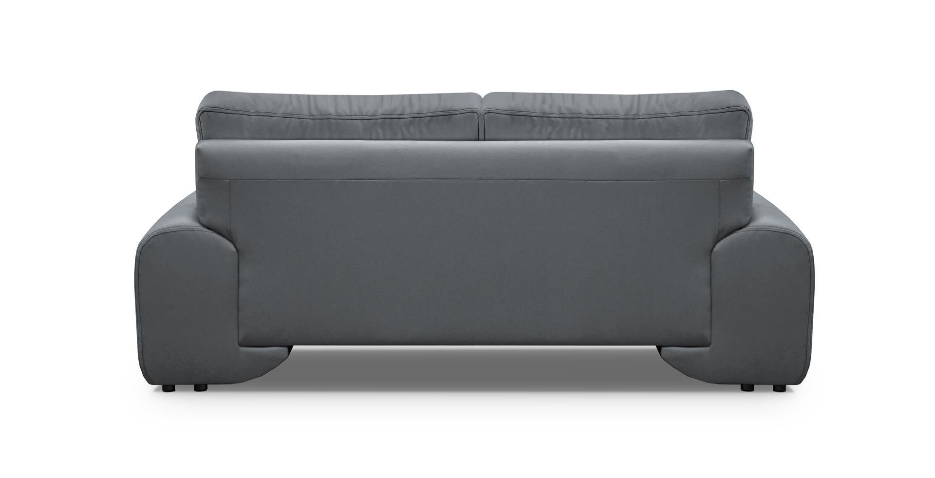 (dolaro 04) Neu OMEGA Couch 2-Sitzer Sofa Beautysofa Zweisitzer Grau