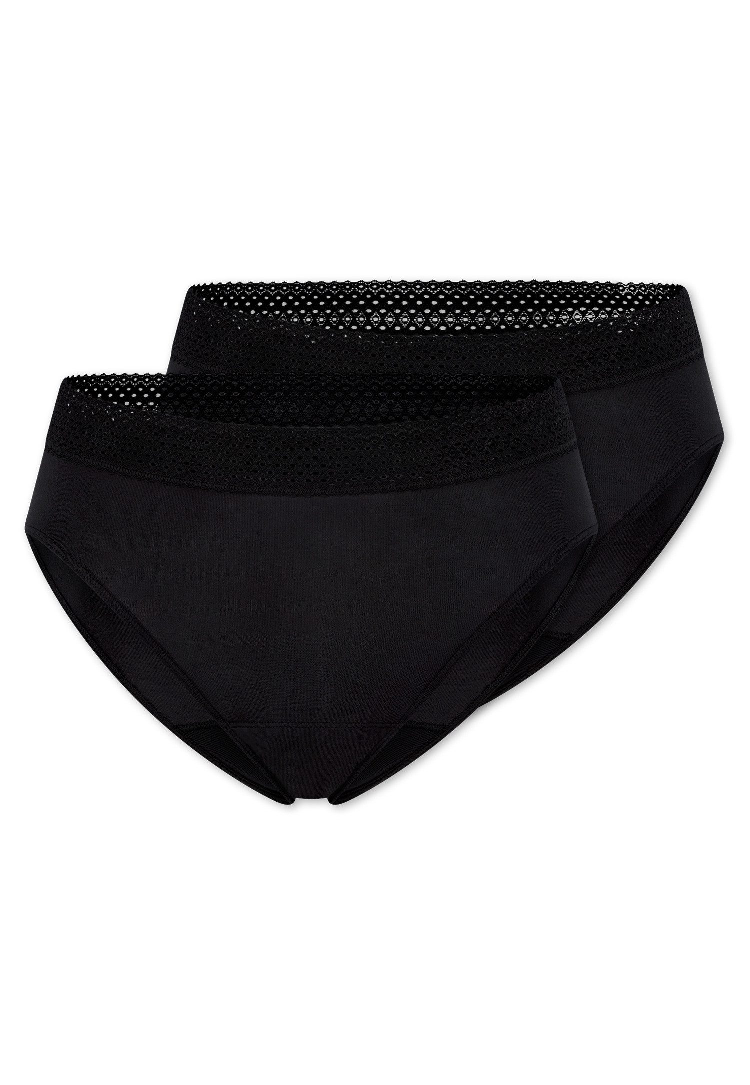 Schiesser Periodenslip Schiesser Care (2er Pack) feuchtigkeitsabsorbierend und leicht saugfähig, Single-Jersey-Qualität