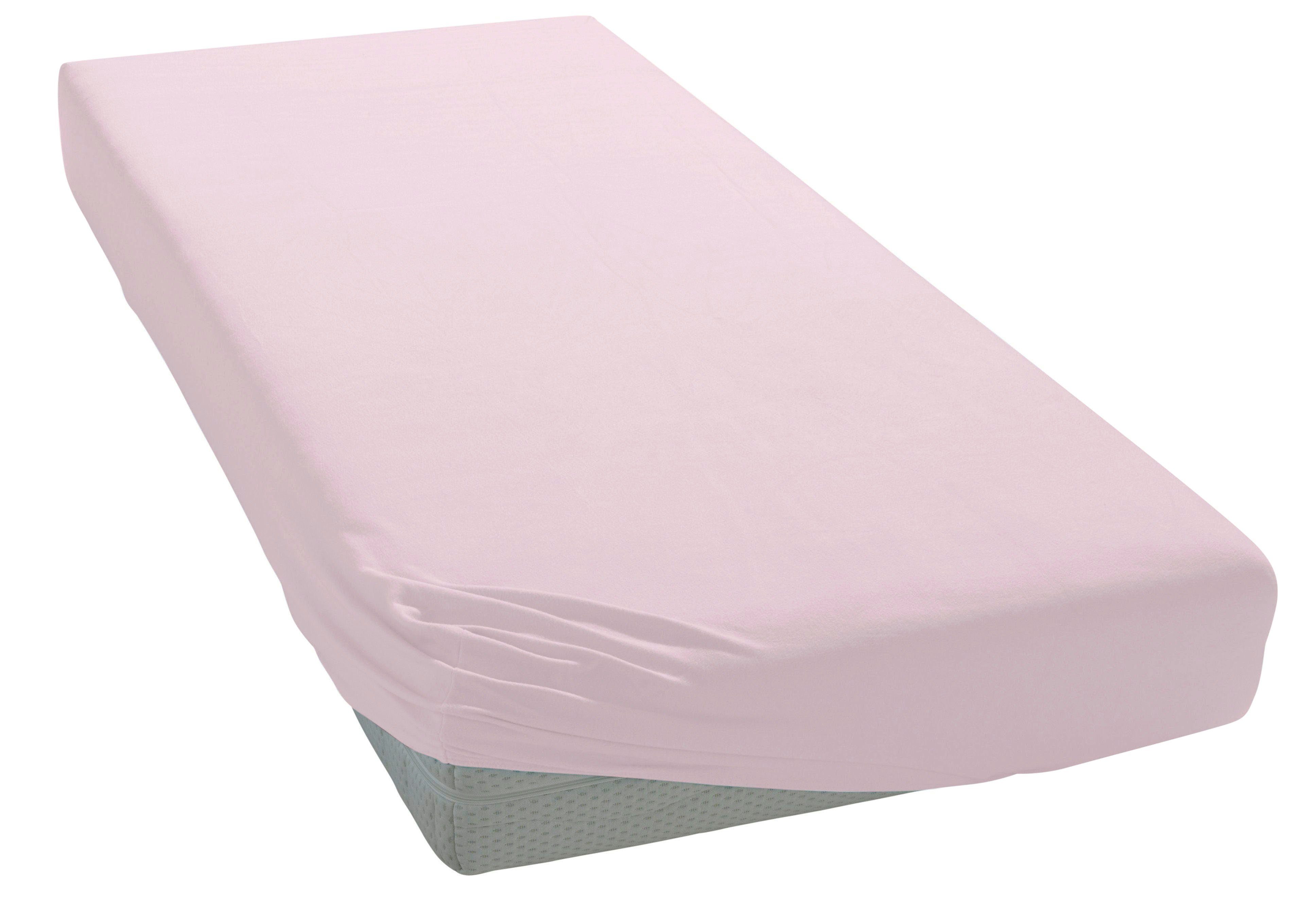 OTTO home Spannbettlaken MATILDA Jersey 160 g/m², 97% Bio-Baumwolle 3% Elasthan, Bettlaken, Jersey, Gummizug: rundum, (1 Stück), Bettlaken Bio-Baumwolle, für Ma – Bild 2 von 4