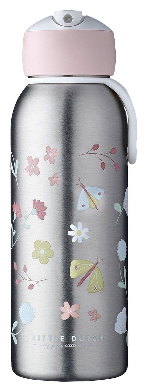 Thermoflasche CAMPUS, 350 ml, Rosa, Silbergrau, Edelstahl