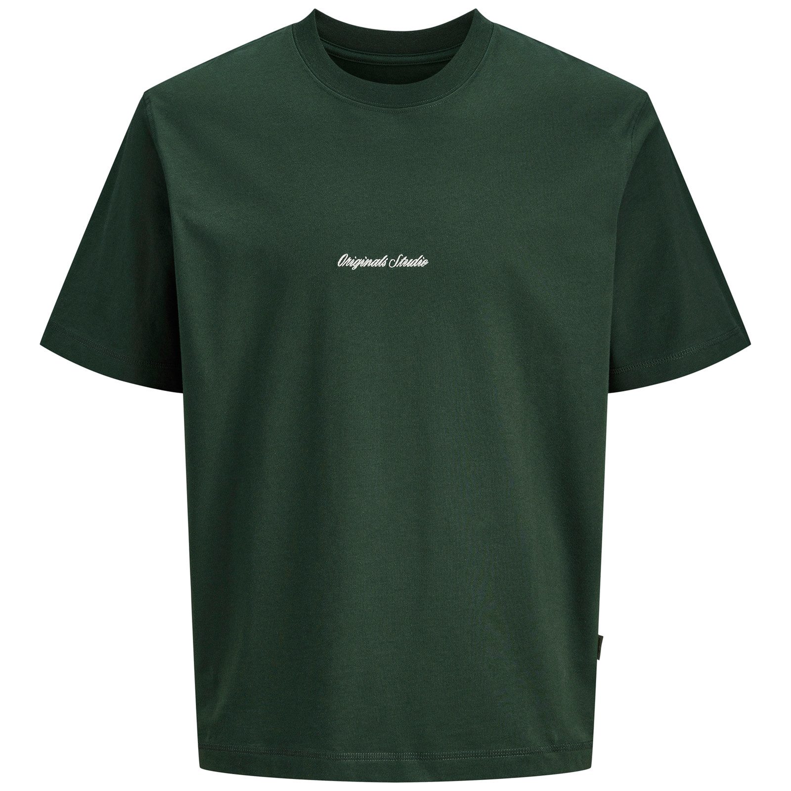 Jack & Jones Rundhalsshirt Jack&Jones T-Shirt flaschengrün Übergröße JORNORREBRO