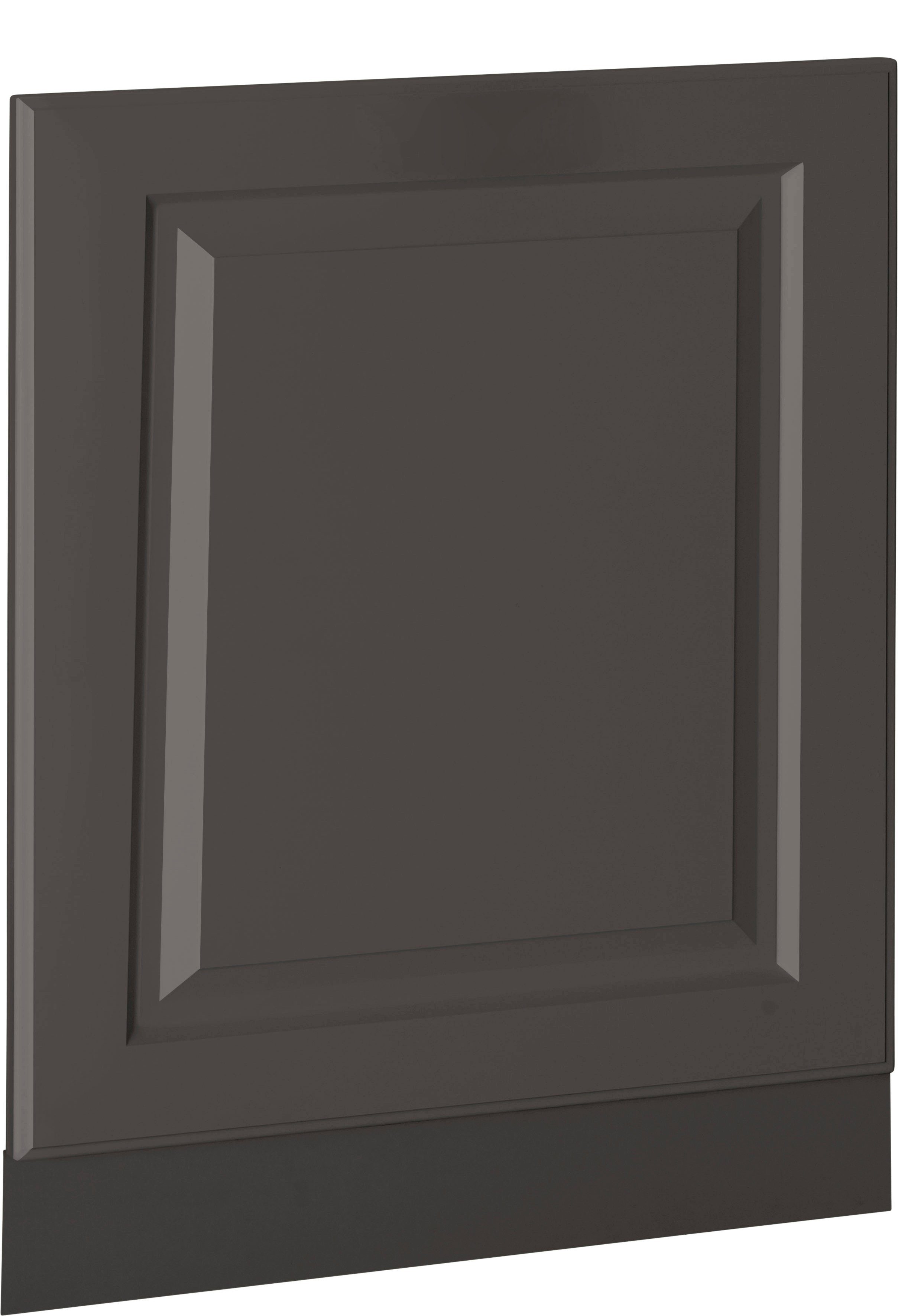 wiho Küchen Möbelblende Erla, 60 cm breit, für teilintegrierbaren Geschirrspüler Anthrazit/Anthrazit | Sockelblenden