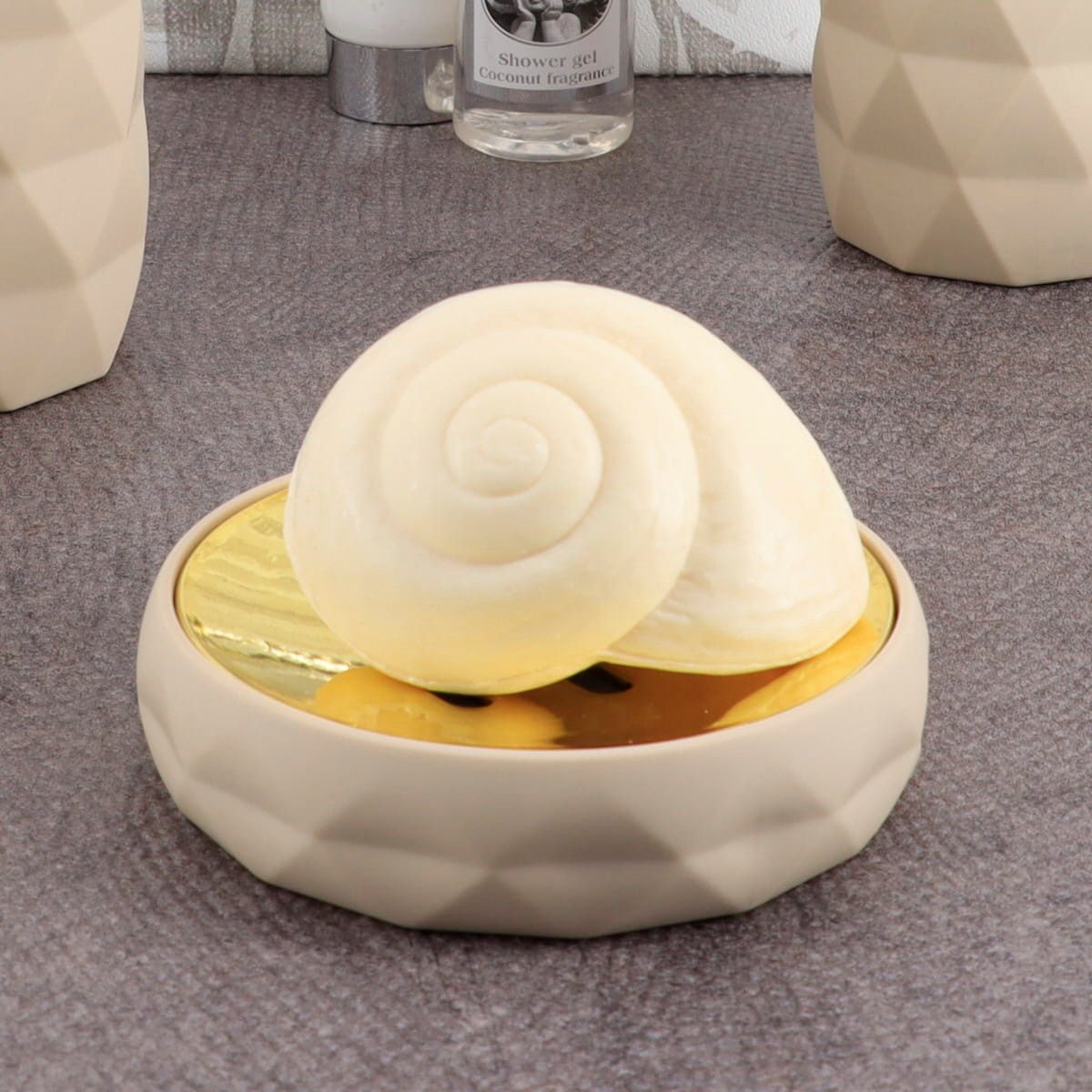 LikeKa Badaccessoire-Set Goldeffekt Seifenspender Toilettenbürste Seifensch günstig online kaufen