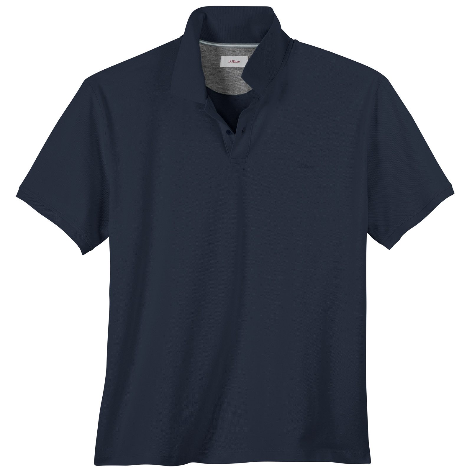 s.Oliver Rundhalsshirt s.Oliver Übergrößen Basic Stretch-Poloshirt günstig online kaufen