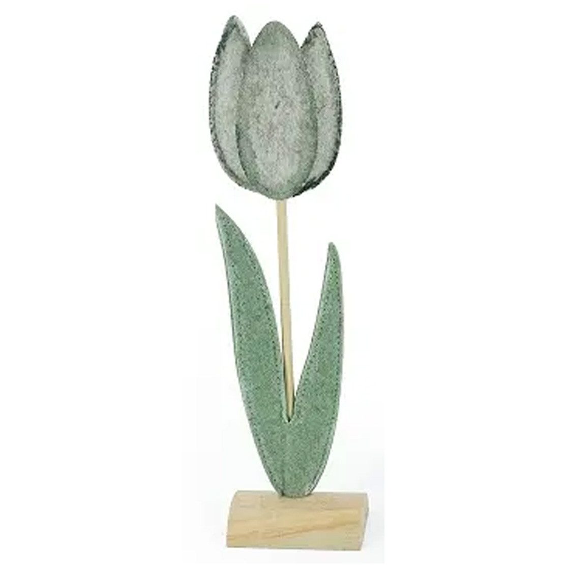 NOOR LIVING Dekoobjekt Deko Aufsteller Tulpe Frühlings und Osterdeko (aus Deko Filz, H: 30,5 cm), wunderschöne Frühlingsdekoration, Tischdeko Ostern
