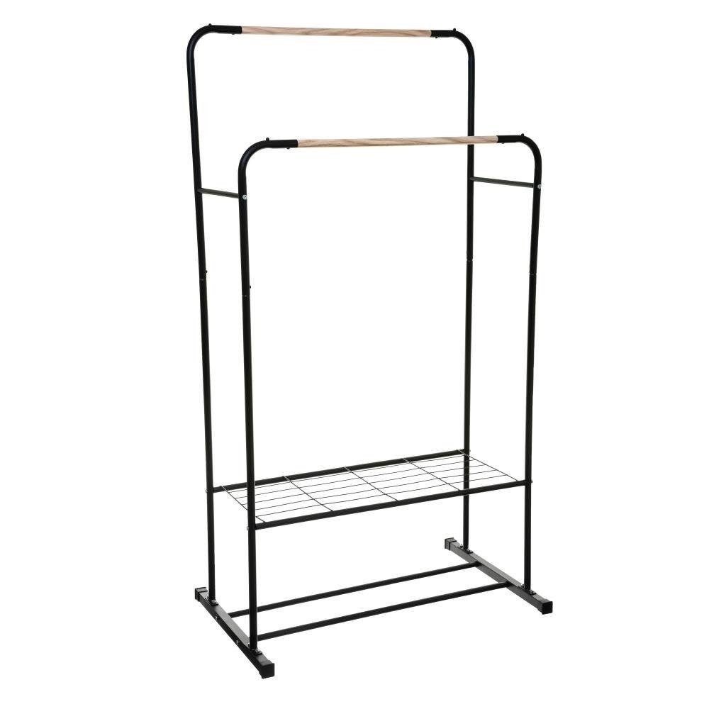 5five Simply Smart Garderobenständer Kleiderbügel für Flur mit Schuhregal, 2 Stöcke, 80x50x150 cm, (Kleiderständer)