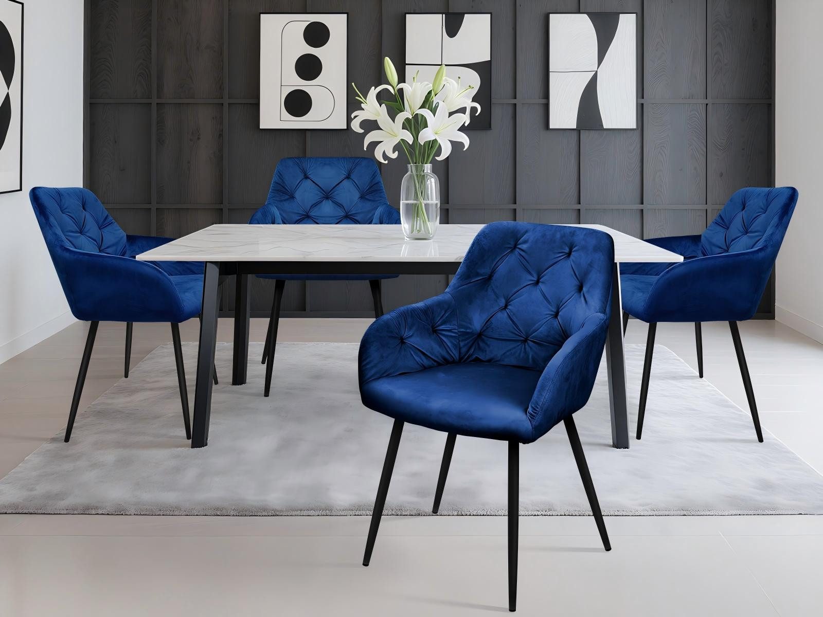 HOMELUX Polsterstuhl Esszimmer Stühle 4er Set, günstig online kaufen