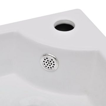 vidaXL Waschbecken Waschbecken mit Überlauf 45 x 32 x 12,5 cm Weiß