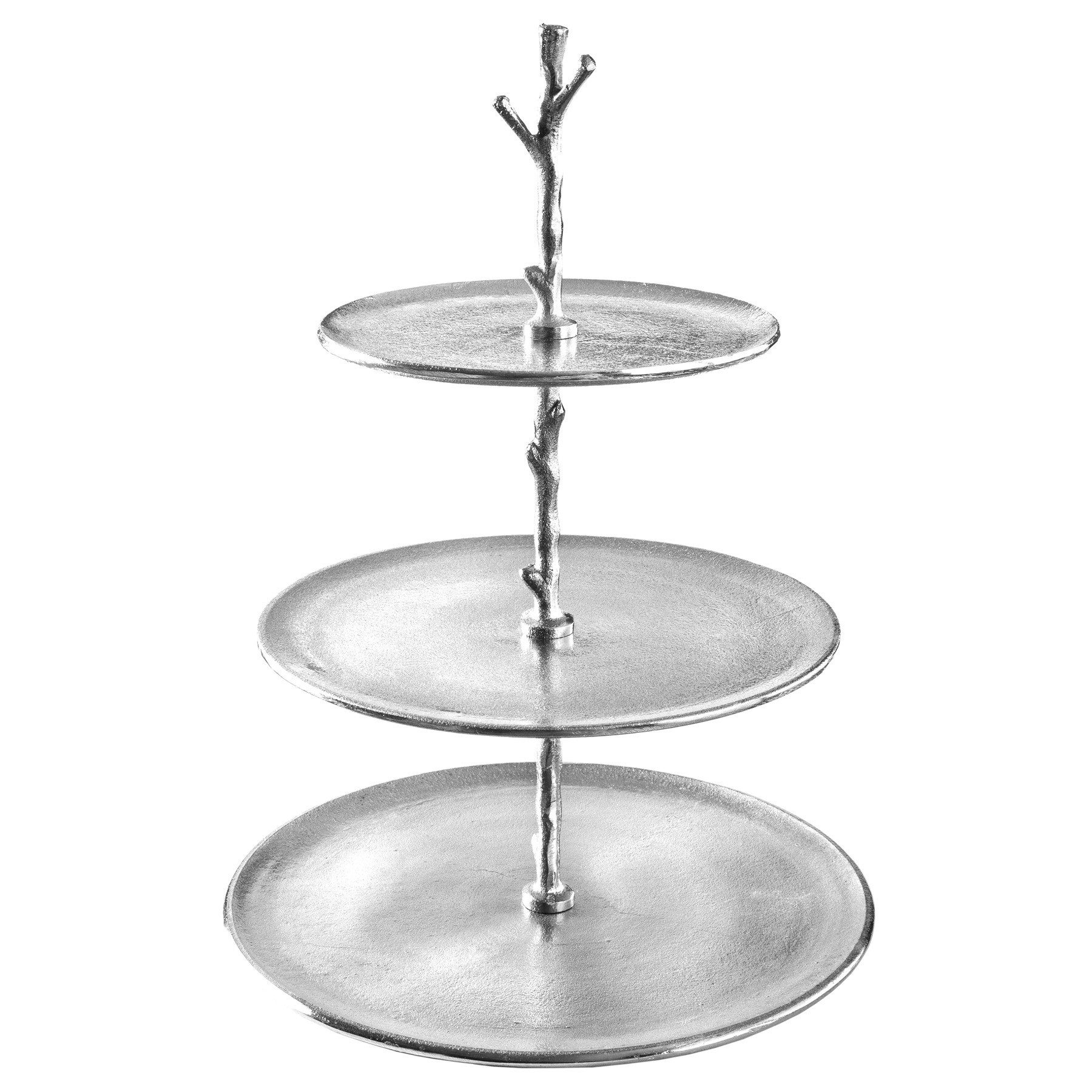 riess-ambiente Dekoetagere ABSTRACT 50cm silber (Einzelartikel, 1 St), Esszimmer · Metall · für Alles · 3 Etagen