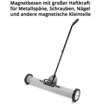 STAHLWERK Handkehrmaschine Magnet-Bodenkehrer MBK-36 ST mit 914 mm Breite, 91,4 cm Arbeitsbreite, (Packung, 1-St), 22,5 kg Fassungsvermögen, Magnetbesen / Spänesammler