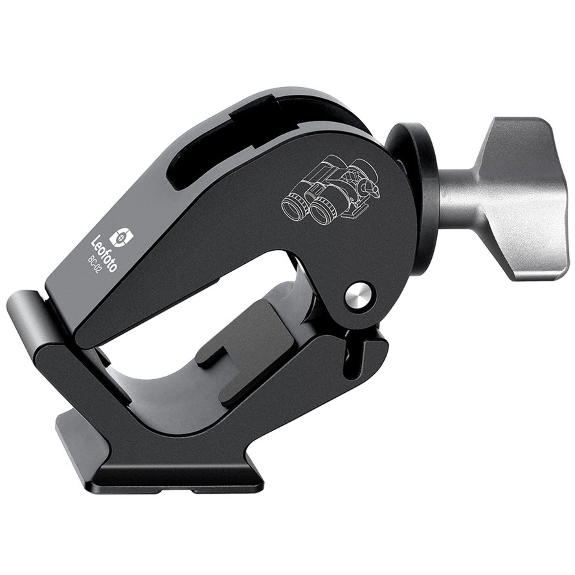 Leofoto Stativadapter BC-02 Fernglasklemme Fernglas