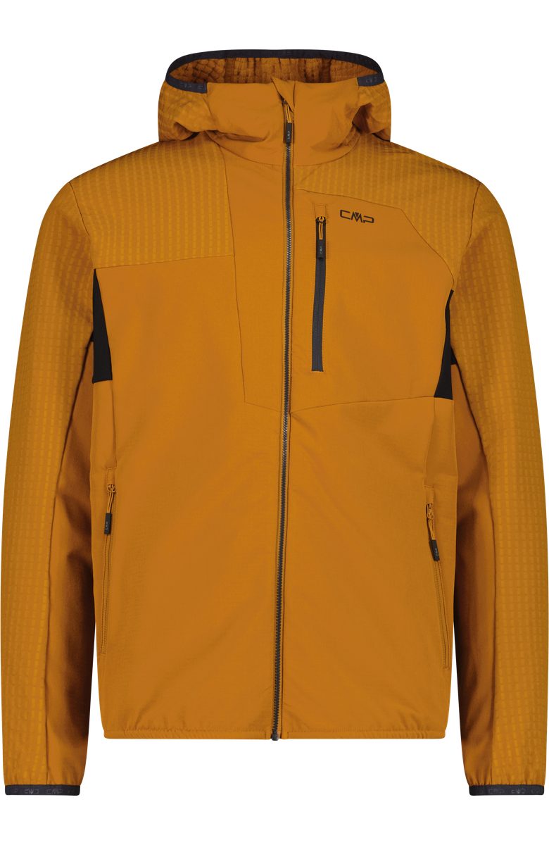 CMP Longsleeve MAN JACKET ZIP HOOD CARAMEL