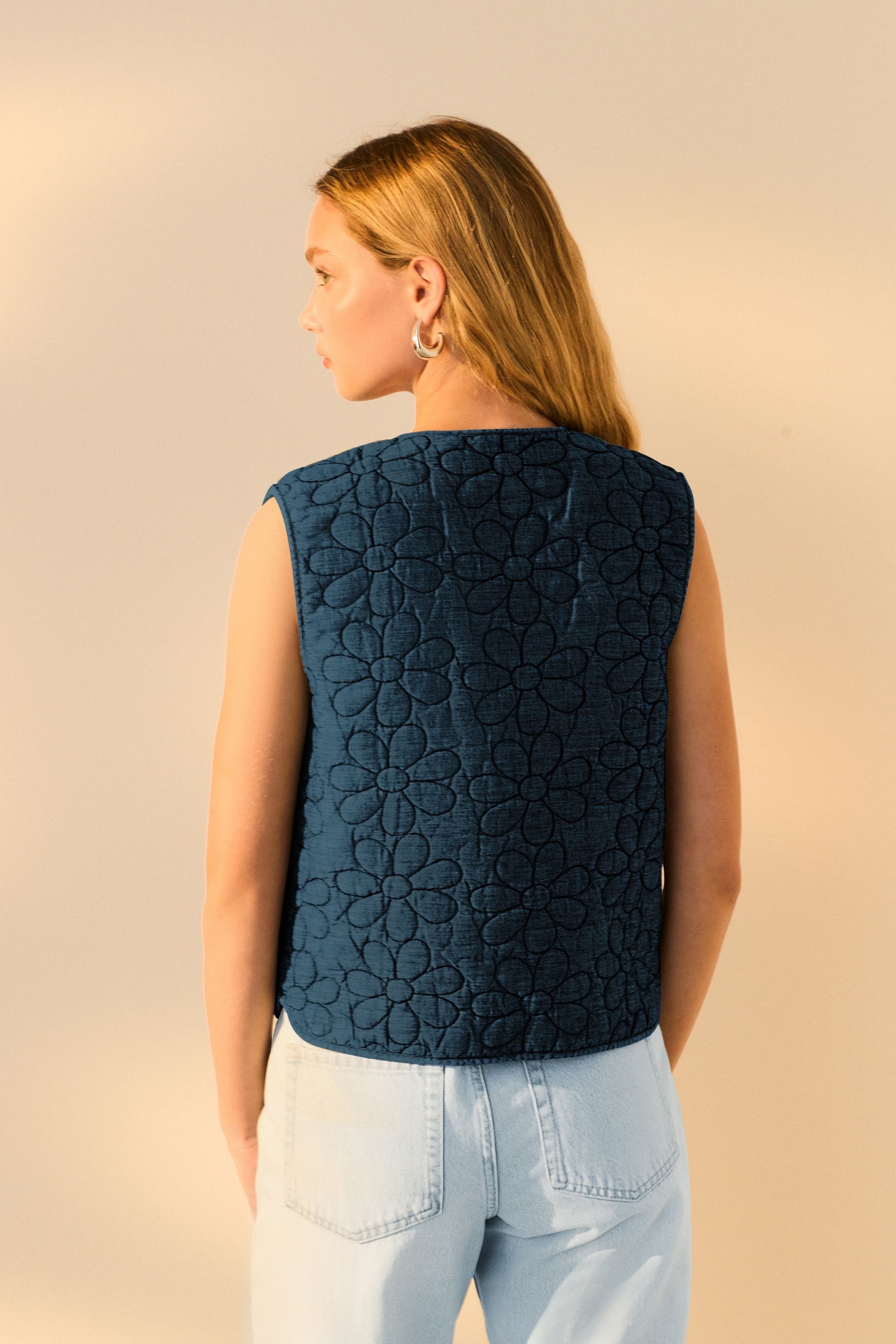 Next Anzugweste Weste mit Stickerei aus 100 % Baumwolle (1-tlg) günstig online kaufen