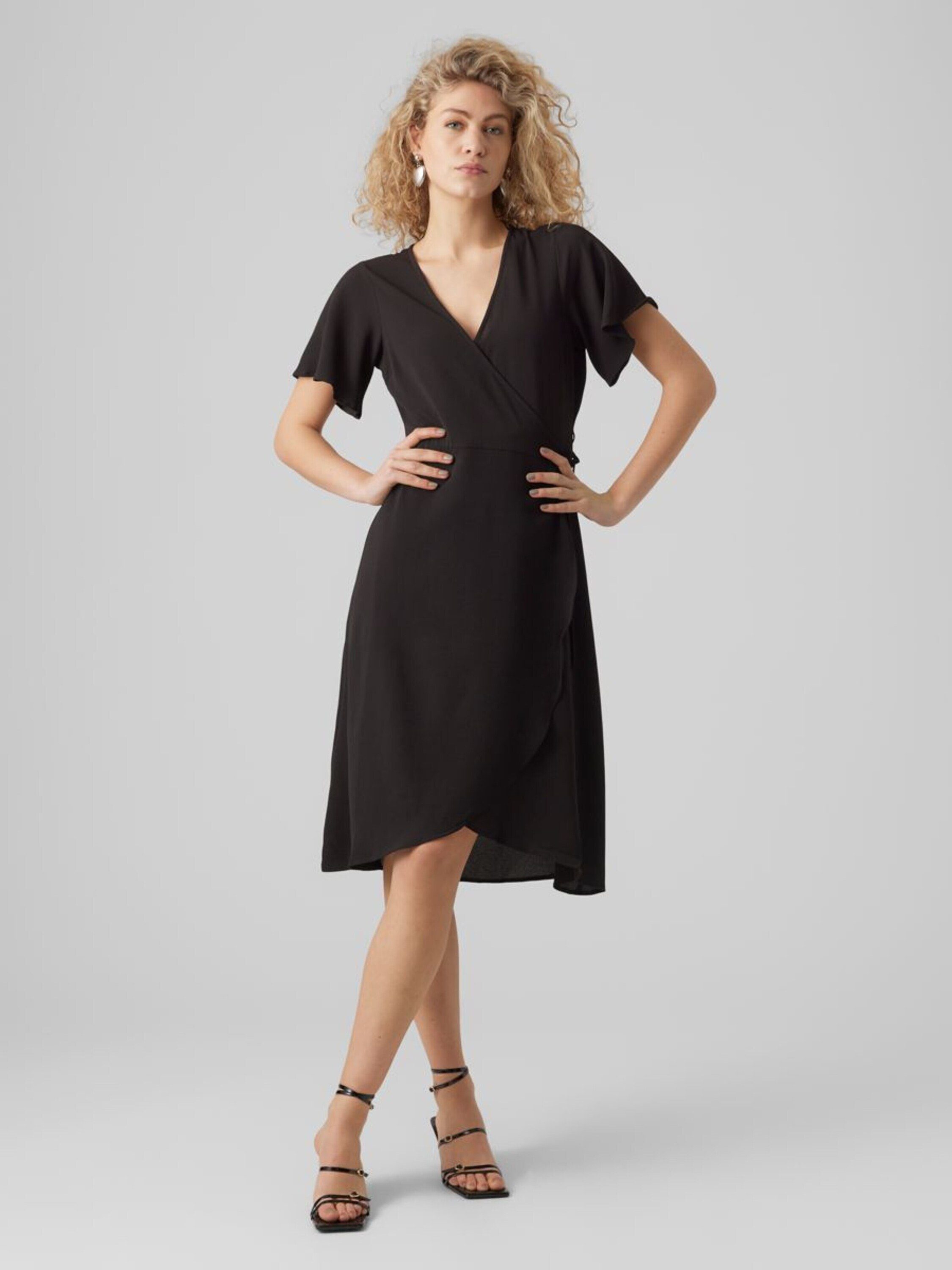 Vero Moda Midikleid Saki (1-tlg) Wickel-Design günstig online kaufen