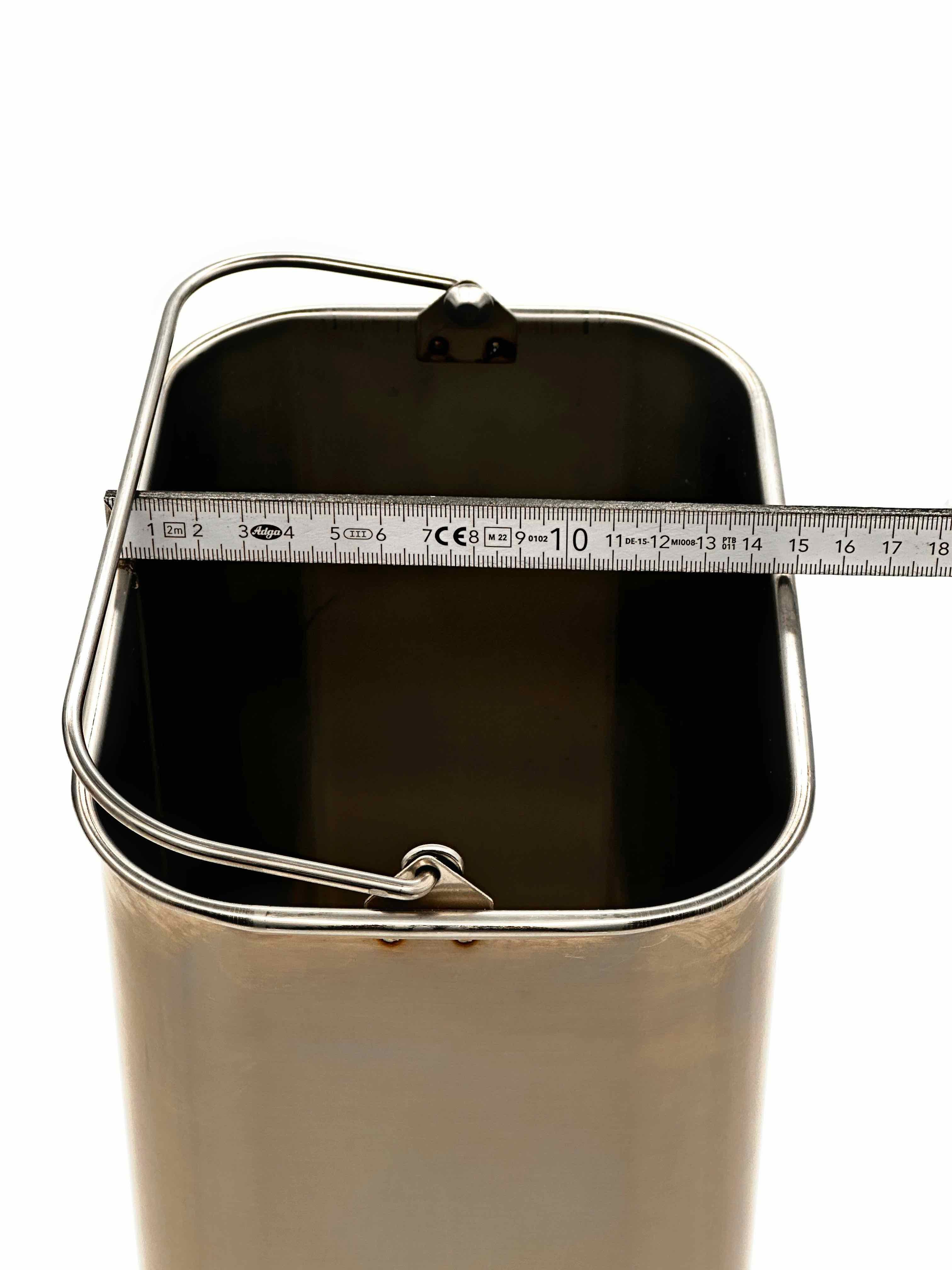 WESCO Einbaumülleimer WESCO Edelstahl-Ersatzeimer 10 Liter, Double 30 DT