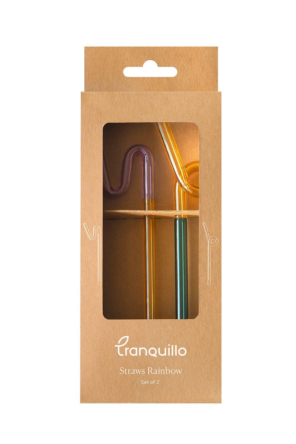 Tranquillo Trinkhalme Strohhalme RAINBOW