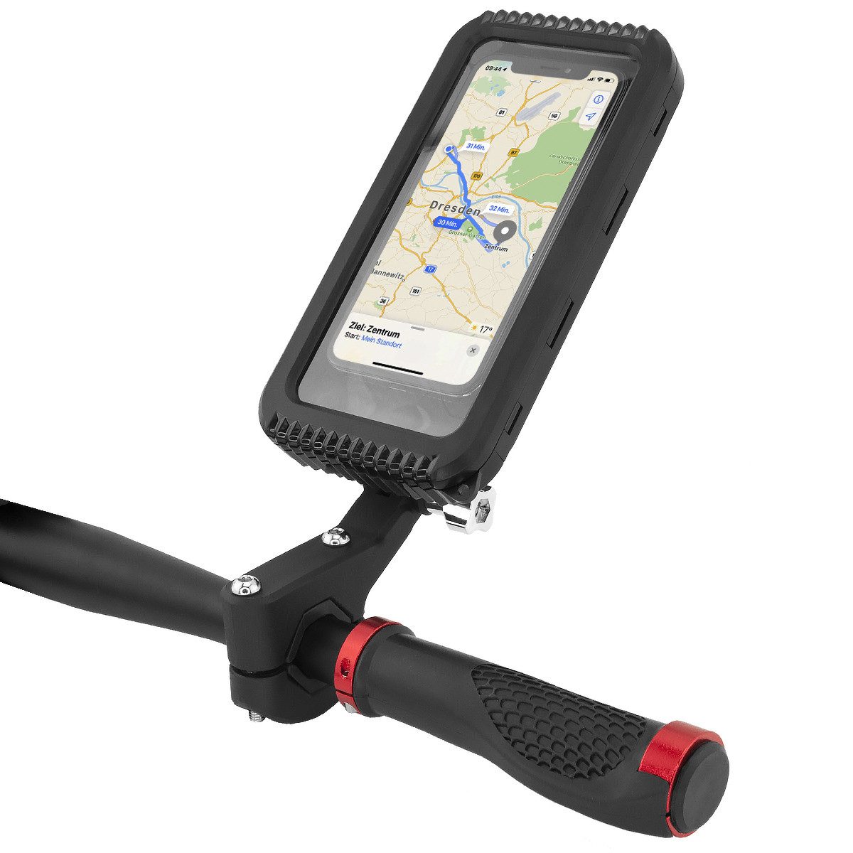 Smartphone-Halterung Universal Fahrrad Roller Motorrad Lenker Halterung f. Handy Wetterfest