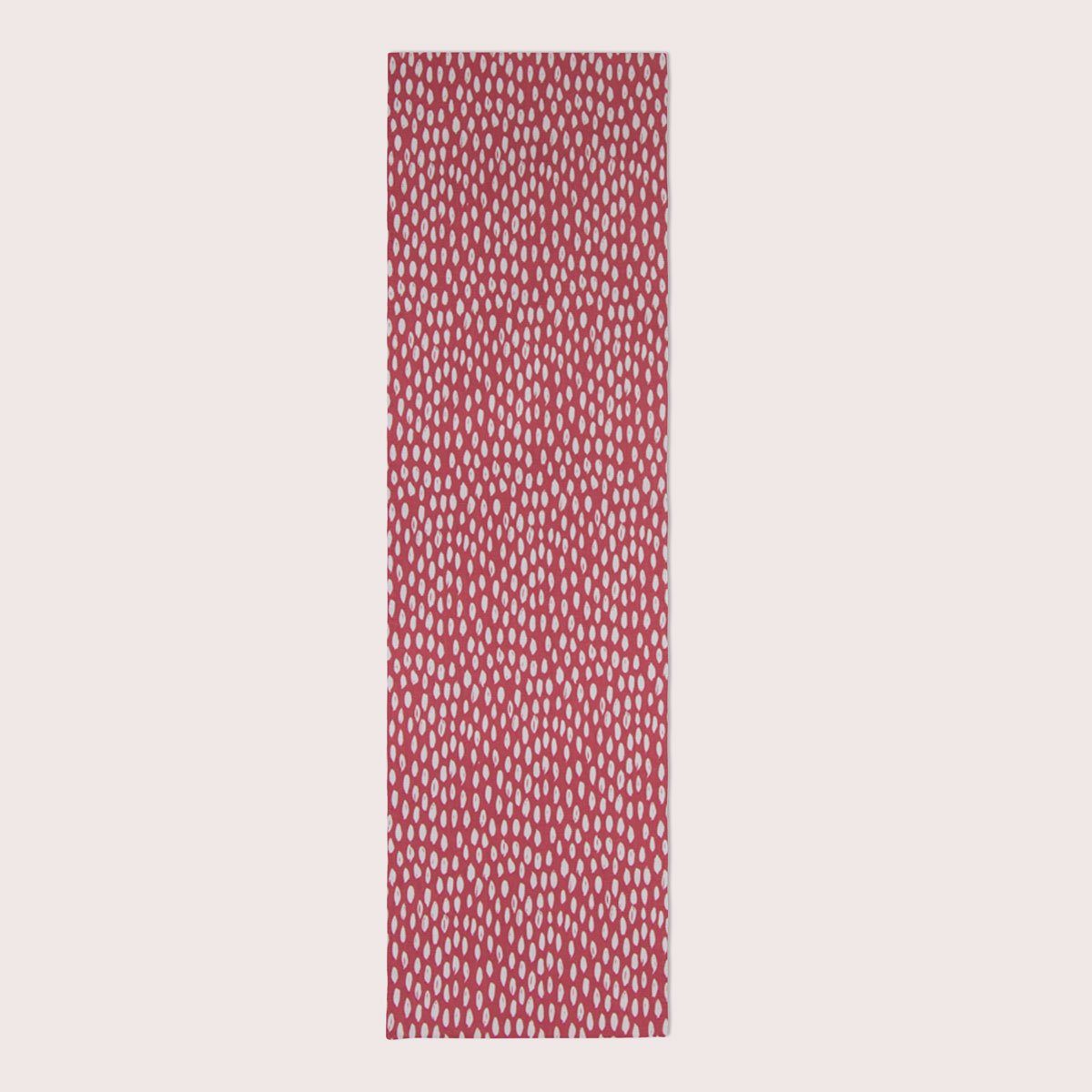Klecksen SCHÖNER mit rot LEBEN. LEBEN. handmade 40x160cm, SCHÖNER Tropfen Tischläufer Tischläufer