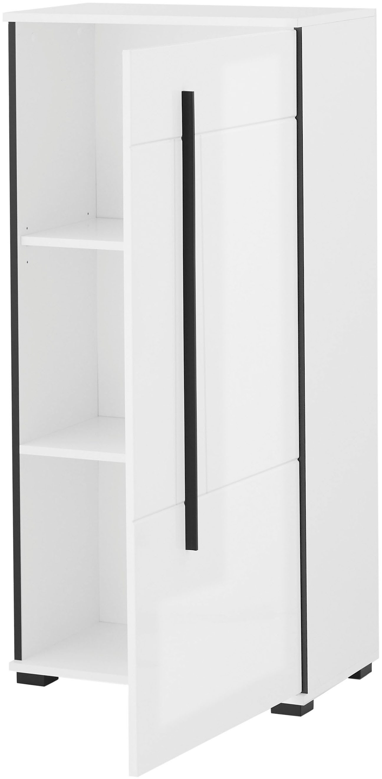 Home affaire Wohnwand Cantara, moderne Anbauwand, Komplettset, (Set, 4-St), enthält Vitrine, Lowboard, Stauraumelement und Wandboard, 280 cm breit