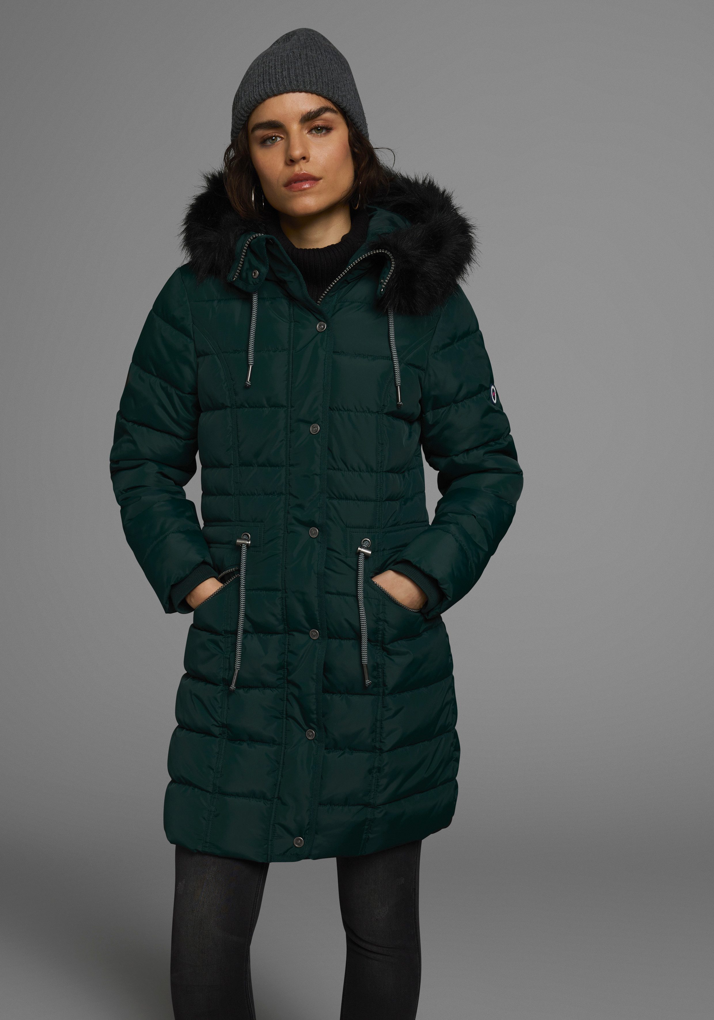 KangaROOS Steppjacke figurbetonter Schnitt, mit Reißverschlusstaschen günstig online kaufen