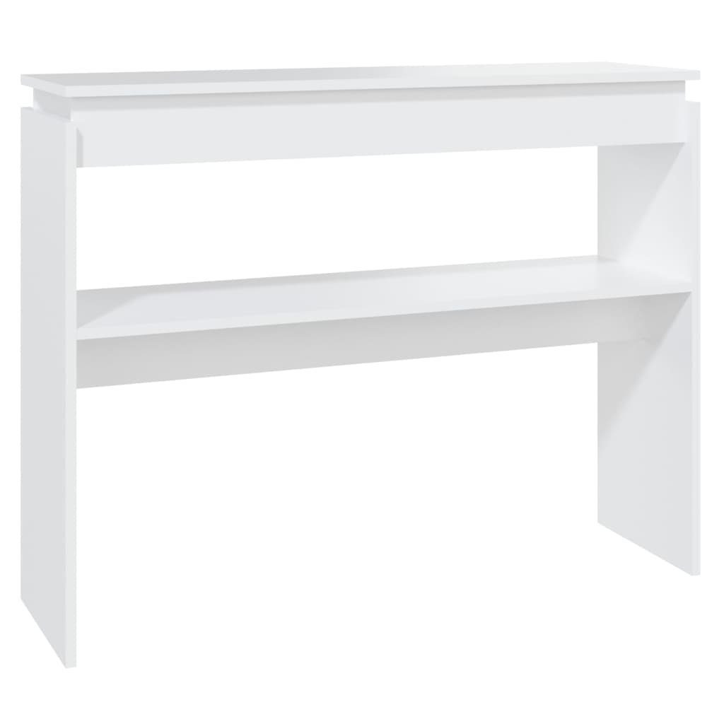 vidaXL Beistelltisch Konsolentisch Weiß 102x30x80 (1-St) Holzwerkstoff cm Weiß | Weiß