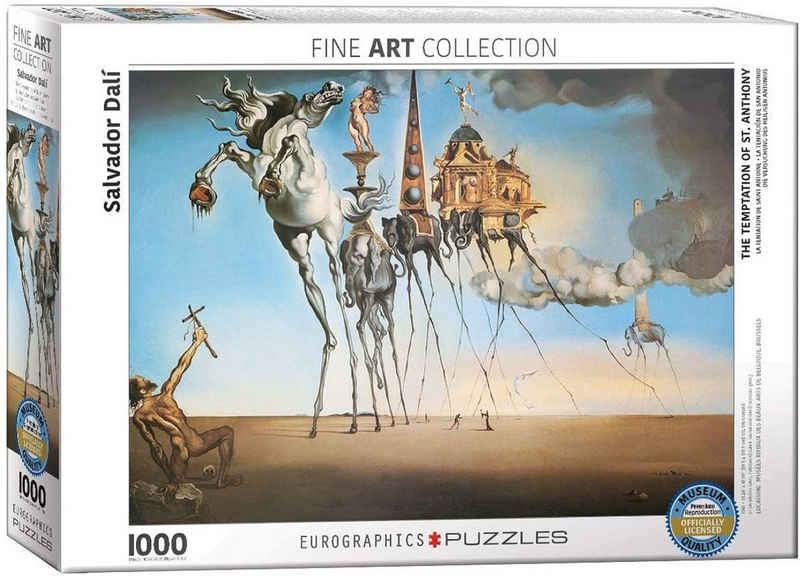 empireposter Puzzle Salvador Dali - Die Versuchung des heiligen Antonius - 1000 Teile Puzzle 68x48 cm, Puzzleteile