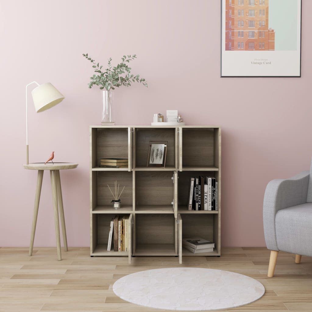 vidaXL Bücherregal Bücherregal Sonoma-Eiche 90x30x90 cm günstig online kaufen