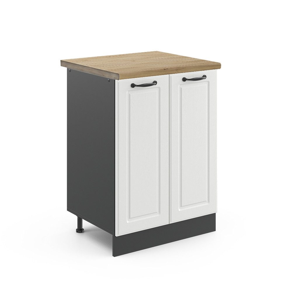 Vicco Unterschrank R-Line, Weiß Landhaus/Anthrazit, 60 günstig online kaufen