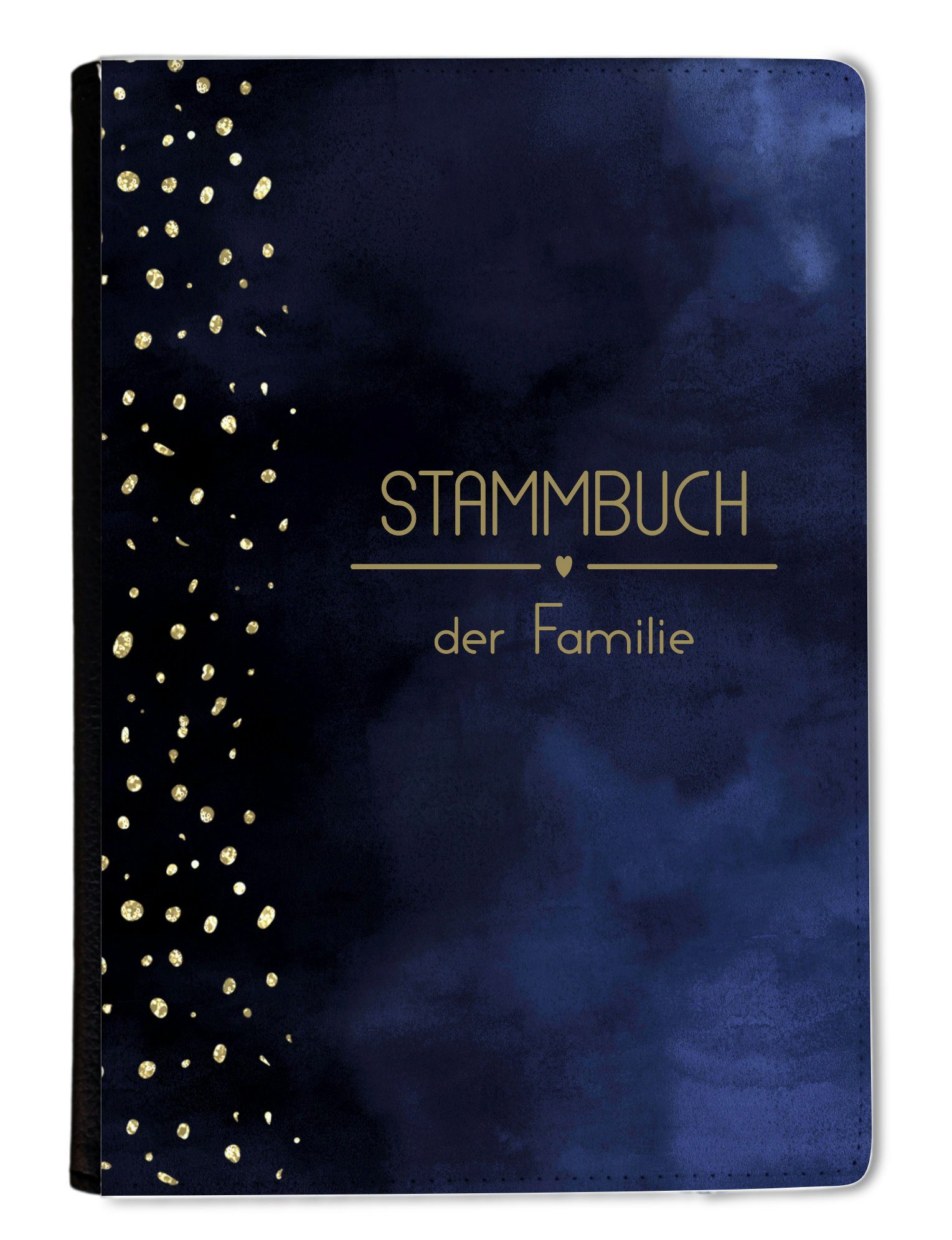 CreaDesign Notizbuch Stammbuch A5 Glitter Blau