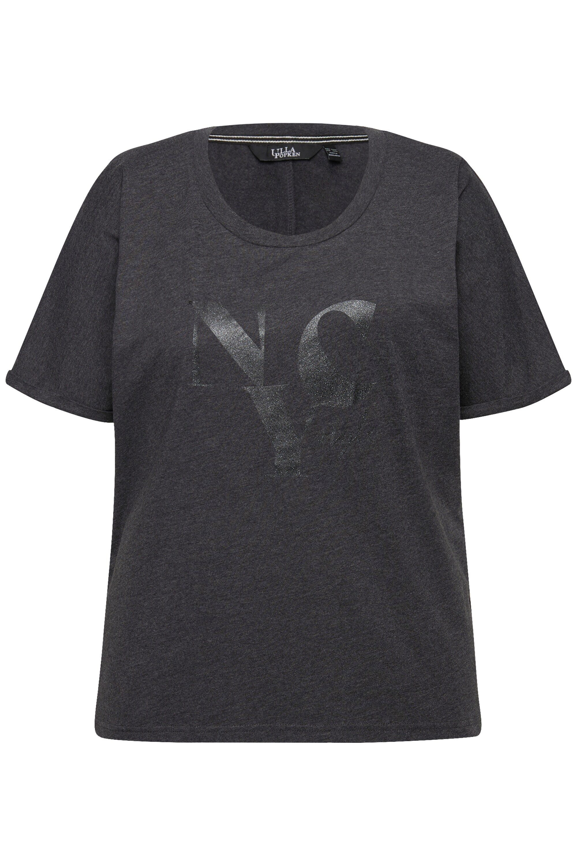 Ulla Popken T-Shirt T-Shirt Schriftmotiv Oversized günstig online kaufen