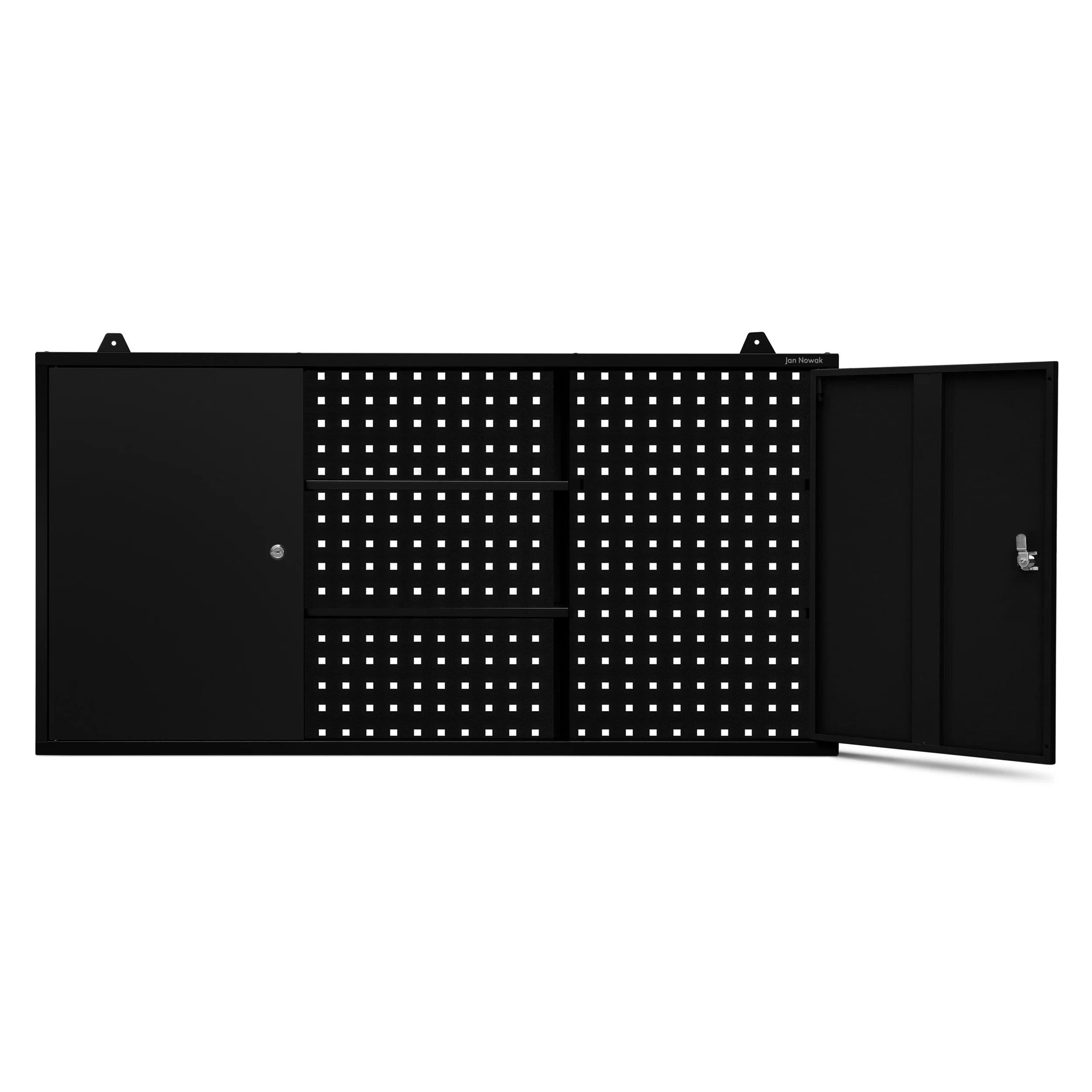 Jan Nowak Werkzeugschrank Hängeschrank Garage 120 cm BEN Werkzeugschrank Stahl 0,8 mm (120 x 60 x 20 cm bis 40 kg Belastbarkeit pulverbeschichtet) Wandschrank abschließbar 3 Abteile 2 Schlüssel 4 Farben 60 cm