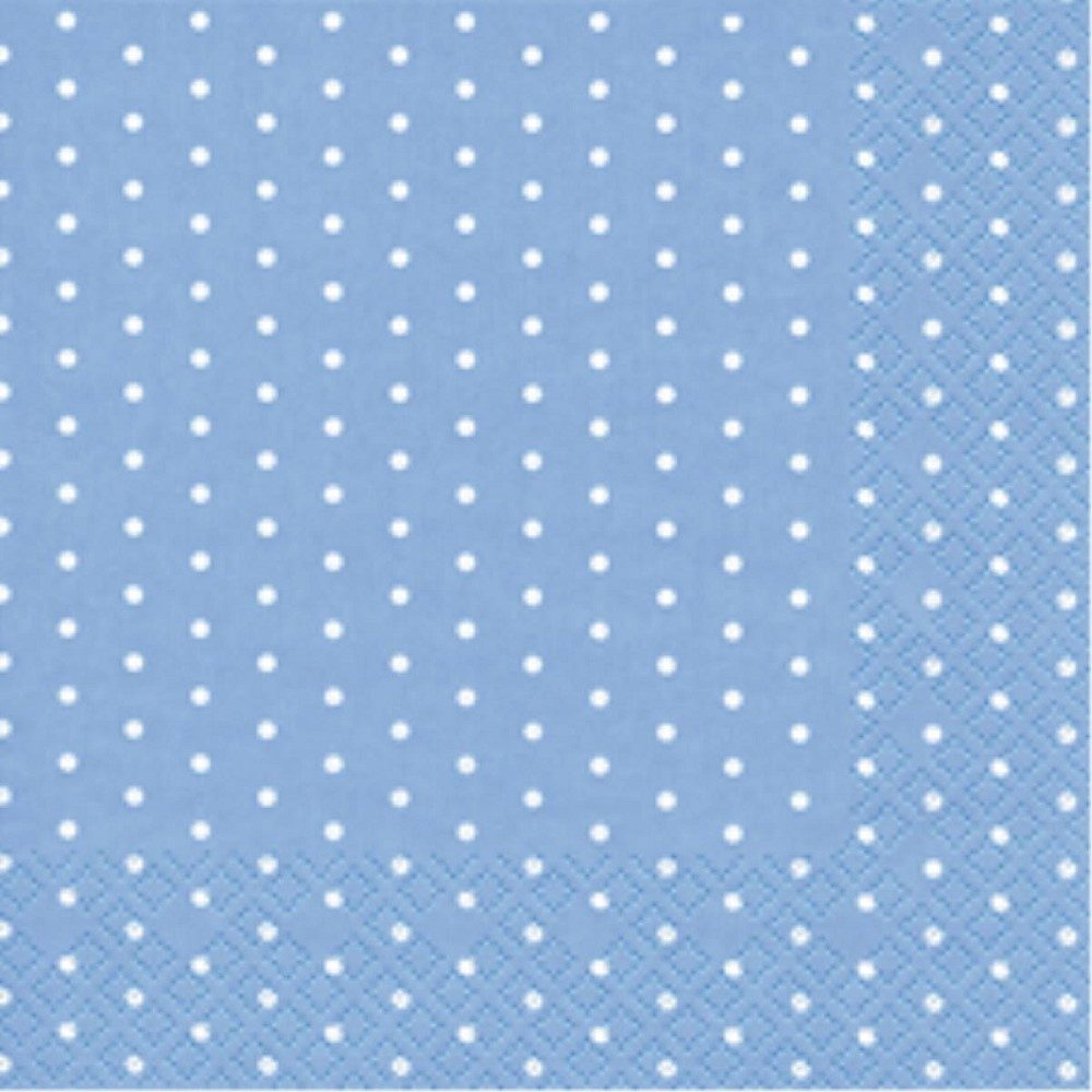 HOME FASHION Papierserviette, 3-lagig, Blau, kleine Punkte, H: cm