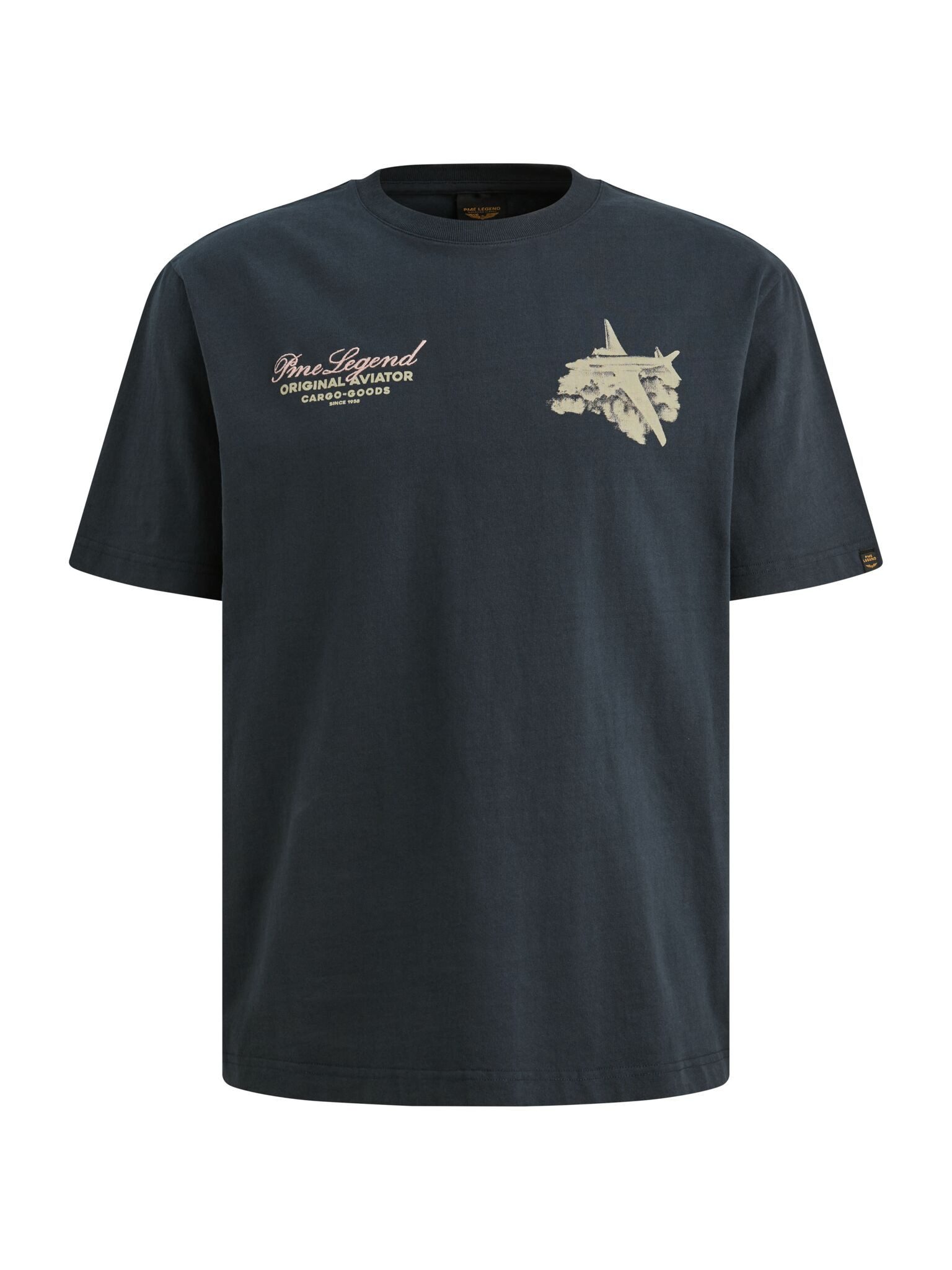 PME LEGEND T-Shirt Short sleeve r-neck heavy open end - Shirt Herren - Tee - Print