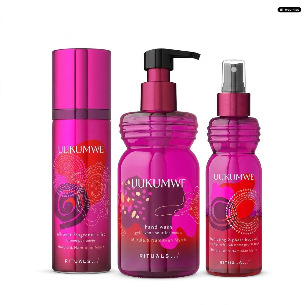 Rituals Gesichts- und Körperspray Rituals Uukumwe Fragrance Mist Handseife Körperöl Set, Duftendes Pflege-Set für Hände, Körper und Haar