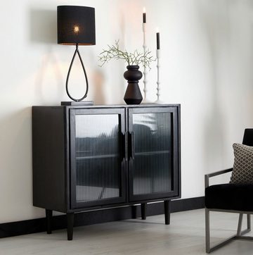 Light & Living Tischleuchte TAMSU, H 63 cm, Schwarz matt, Metall, ohne Leuchtmittel, Lampenfuß ohne Lampenschirm