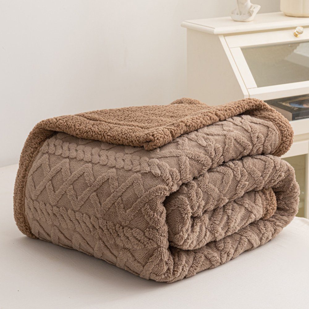Öl-Überwurfdecke 152x127 Cm – Flauschig, Weich, Aus Polyester, Für Sofa, Bett Oder Camping