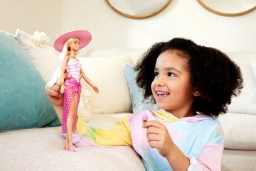 Barbie Anziehpuppe Blonde mit Badeanzug und Strand-Accessoires