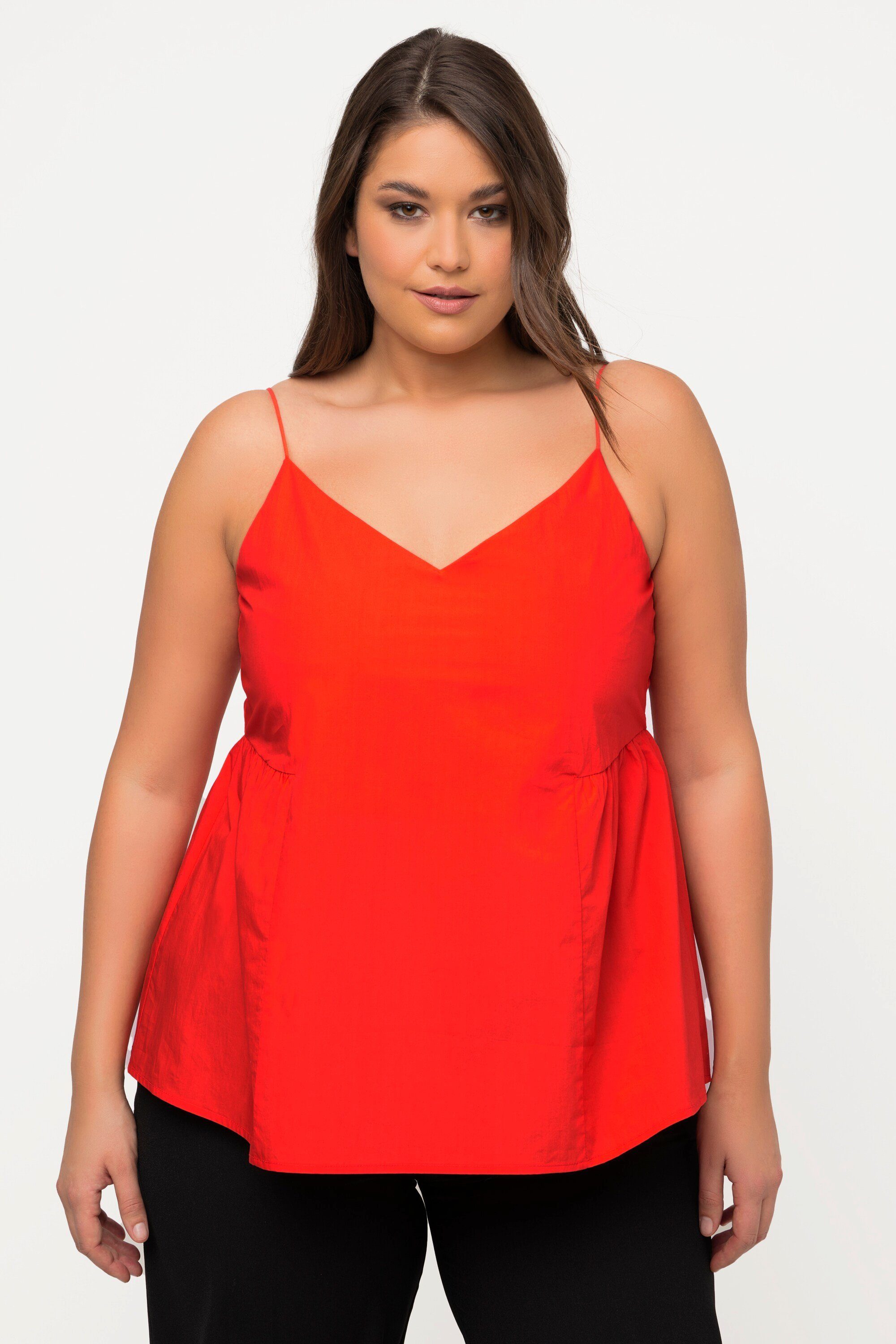 Ulla Popken Spitzenbluse Top A-Linie Spaghettiträger günstig online kaufen